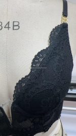 Pure Desire French Lace Push-Up Bra for Women Without Underwire Sexy See-Through Women's Sexy Black Lingerie Set - 图片 3