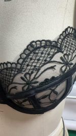 Women's Sexy Black Lace Babydoll Lingerie Set Transparent Underwire Bra Naughty Net Brief Thong Nightwear Made Jersey - 图片 3