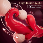 3 in 1 Mouth G Spot Vibrator Tongue Licking Sucking Sex Toy Dildo Shape Vibrators Female Masturbation Tools - 图片 3