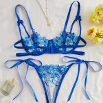 Manufacturers Women Sexy Lingerie Embroidered Costume Erotic Floral Underwear Bra Lingerie Sexy Underwear Bra Lingerie Set - 图片 3