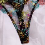 Factory Wholesale Women's Lace Lingerie Set Sexy Ladies Underwear with Bow Decoration Adjustable Straps Thong Panties - 图片 3