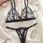 Women's Sexy Lace Erotic Lingerie Set Summer Underwear with Bra and Panties Women's Lingerie - 图片 3