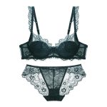 Hot Sale Ultra-Thin Sexy Madam French Bra Lingerie Set for Women Hollow See-Through Mesh Bra with Lace Decoration for Summer - 图片 3