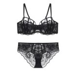 Stylish Sexy Erotic Lingerie Set for Women Good Quality France Bra Panty with Lace Decoration for Summer - 图片 3
