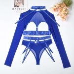 Sexy Summer Lingerie Set Underwire Full Cup Lace Bra Panty Thong Womens Underwear with AntiBacterial Fabric - 图片 3