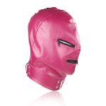 Latex Bondage Black Full Face Restraint Head Hood BDSM Headgear With Zipper for Adults Couples Bondage Mask - 图片 3