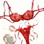 Best-selling and Popular Adult Lingerie: Strappy Lace Edge Petal-see-through Mesh Adult Lingerie - 图片 3