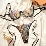 Best-selling and Popular Adult Lingerie with Halter Straps, Lace Edges, and a Variety of Petal-transparent Mesh Adult Lingerie - 图片 3