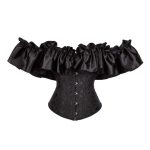 Jacquard Satin Lace Court Ladies' Body-shaping Dress, Waist-cinching Corset and Body-shaping Top - 图片 3
