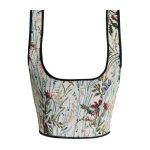 Best-selling Retro Printed Halter Top, European and American Court-style Floral Lace-up Fishbone Sexy Corset for Women - 图片 3