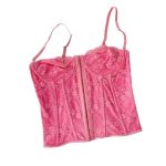 New Fishbone Sexy Halter Top for Spicy Girls, Front Row Buttoned Steel Ring Corset, Silk Lace Lace Lace Women's Corset - 图片 3