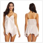 Wholesale of European and American Mesh Romantic Underwear, Lace Cup, Sexy Pajamas, Irregular Skirt Skirts, Pajamas - 图片 3