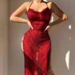 A New Cross-border Sexy Strappy Lace Lingerie Dress From Europe and America, a Sheer Sheer Dress That Wraps Around the Buttocks - 图片 4