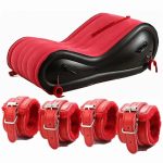 Dropshipping Inflatable Bed Sofa for Travel Beach Chaise Fold Bedroom Sex Furniture ArmChair Velvet PVC Leather Bed Frames - 图片 4