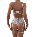 New European and American Romantic Lingerie One-piece Women's Collection - European and American Lace Flower One-piece Dress - 图片 4