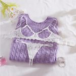 Sensual Lingerie Without the Need to Take It Off, Open-cut Sexy Lingerie with Lace Trim and Lace-revealing Sexy Lingerie Set - 图片 4