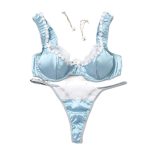 European and American Best-selling Lace-trimmed Embroidered Sex Bras, Sexy Bras and Sex Underwear Sets - 图片 4