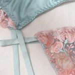 European and American Sexy Women's Clothing, Floral Embroidery, Lingerie, Bra, Sex Suit, Sex Lingerie, Garter, Satin Embroidery - 图片 4