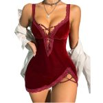 A Popular Sexy and Romantic One-piece Dress From Europe and America, with a Seductive Backless and Deep V-shaped Cutout Lingerie - 图片 4
