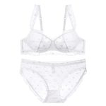 European and American Women's Lace Erotic Lingerie Set, Sexy and Pure, French Gathering, Lifting and Breathable Bra Set - 图片 4