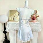 No Minimum Sexy Lingerie Nightdress Thong Set Attractive Sleepwear Robe Sexy Lingerie for Women Sling Pure Nightdress - 图片 4