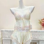New Sexystyle Premium Padded Erotic Ice Silk Lingeriefrontclasp Nightgown with Embroidered Details - 图片 4