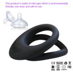 Cock Ring on for Men Delay Ejaculation Erection Sex Shop Toys for Couple Sextoy Penisring Man Enlarger Silicone Penis Ring - 图片 4