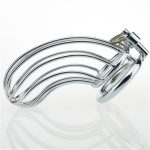 Penis Chastity Cage With Lock, Anti-affair Cage, Breathable Sanitary Stainless Steel Penis Cage for Male Penis - 图片 4