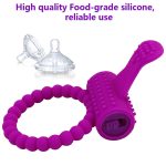 Vibrator Ring for Penis Cock Extender Ring Delay Ejaculation Sex Man Toys Dropshipping Toys for Men - 图片 4