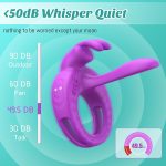 APP Vibrating Cock Ring Sex Toys, Adult Toys Penis Ring, Male Sex Toy Penis Vibrator - 图片 4