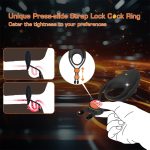 Penis Ring Silicone Cock Ring Adjustable Vibrating Ring Massager Delay Ejaculation Stimulator Vibrator Couple Sex Toys for Men - 图片 4