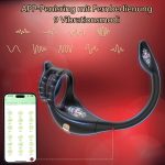 Black Ring Men Penis Ring Adult Male Sex Toys Time Lag Silicone Box 100% Waterproof IPX7 Masturbation 250g - 图片 4