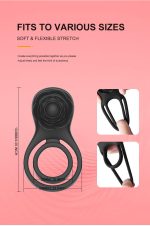 Rose Penis Ring Male Masturbation APP Vibrator Man Stimulation Passion Lock Fine Ring Vibration for Couple - 图片 4