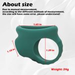 Silicone Penis Ring Male Chastity Device Testicle Bondage Cock Scrotal Ring Longer Lasting Stronger Adult Sex Toy for Men Couple - 图片 4