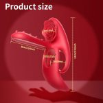 Male Cock Ring Couple Sharing Clitoral Rose Stimulation Sexual Device Lock Fine Delay Vibrating Penis Ring for Men - 图片 4