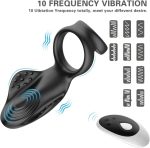 Remote Control Electric Penis Ring Black Delayed Locking Ring Sex Toy Couples Adult Sex Sax Toys for Man - 图片 4