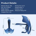 Prostatic Stimulation Boy love APP Control Vibrating Penis Ring Sex Toy for Men Cock Ring - 图片 4