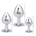 Adult Erotic Butt Plug Anal Sex Toy, Stainless Steel and Jewelry Plug Suit, Women's Sexual Fitness Crystal Jewelry Butt Plug - 图片 4