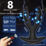 Vibrating Plug With Electric Shock Pulse Vibrator, Vibrator Prostate Massager Dildos for Men Vibradores - 图片 4