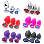3 Vagina Buttocks Aluminum Alloy Plug Training Butt Plug, SM Restraint Prostate Massager, Butt Butt Plug Training Set Sex Toys - 图片 4