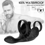 Male Prostate Massage Vibrator Anal Plug Wear Silicone Stimulate Massager Delay Ring Waterproof Toy for Men - 图片 4