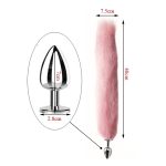 Anal Sex Toys Fox Tail Butt Plug Set With Hairpin Kit Cat Tail Faux Fox Tail Cosplay Anal Plug Set - 图片 4