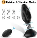Silicone Anal Vibrator Prostate Massager With Remote Control Vibrating Butt Plug for Women - 图片 4