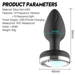 Remote Control Color Change Vibrating Anal Butt Plug Sex Toy Light up Anal Plug for Women With Light Vibrator - 图片 4