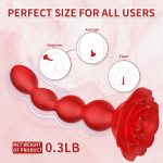 Anal Beads Anal Vibrator Butt Plug,10 Rotate Twist and Vibrating Modes - 图片 4