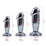Dildos Shaped Butt Plug Sex Toy Metal Anal Plugs Men Plug Anal Trainer for Man Dildo Erotic Massager Stimulator Anal Trainer - 图片 4