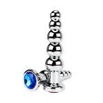 Jeweled 5 Ripple Anal Plug - Prostate Stimulating Anal Toy - Butt Plug - 图片 4
