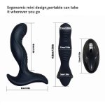Remote Control Dual Motor G Spot Stimulating Adult Vibrating Prostate Massage Anal Butt Plug Sex Toys for Male Masturbating - 图片 4