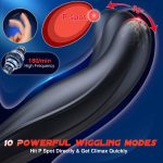 10 Wiggling Thrusting Modes Remote Control Anal Plug Butt Plug Prostate Massager Male Sex Toys Male Sex Toys - 图片 4