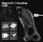 Male Silicone Remote Control Penis Ring Wireless Ultra Soft Cocking for Erection Enhancing Delay Ejaculation Sex Toy for Men - 图片 4